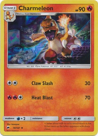 Charmeleon (19/147) (Premium Collection Promo) [Sun & Moon: Burning Shadows] | Exor Games New Glasgow