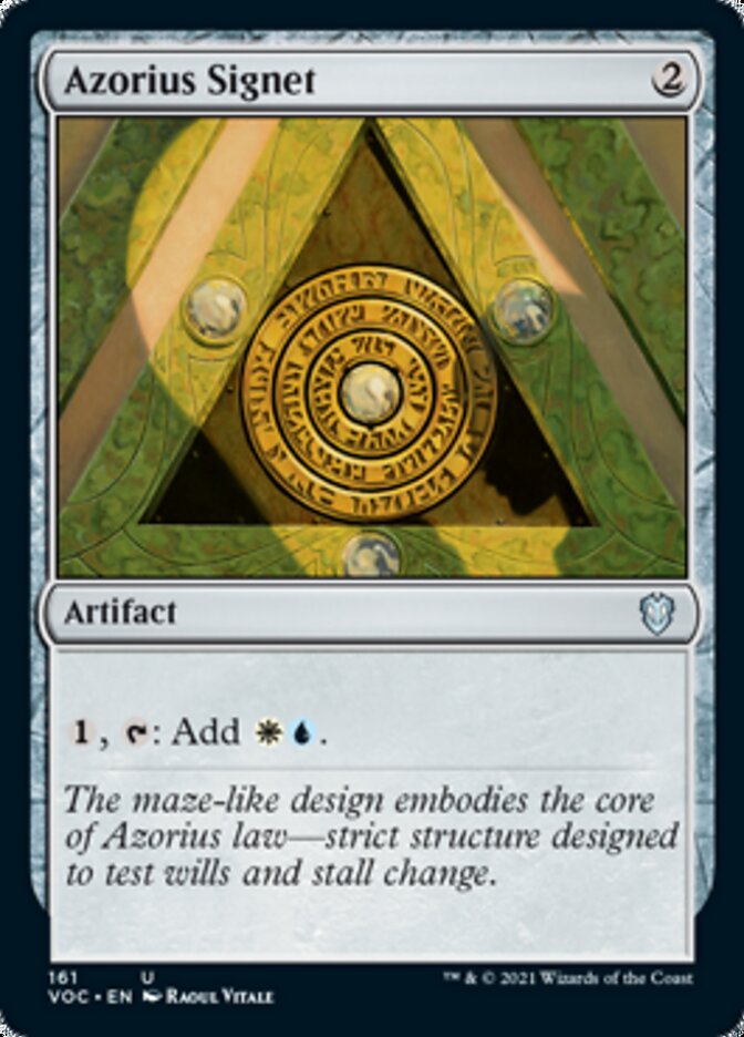 Azorius Signet [Innistrad: Crimson Vow Commander] | Exor Games New Glasgow