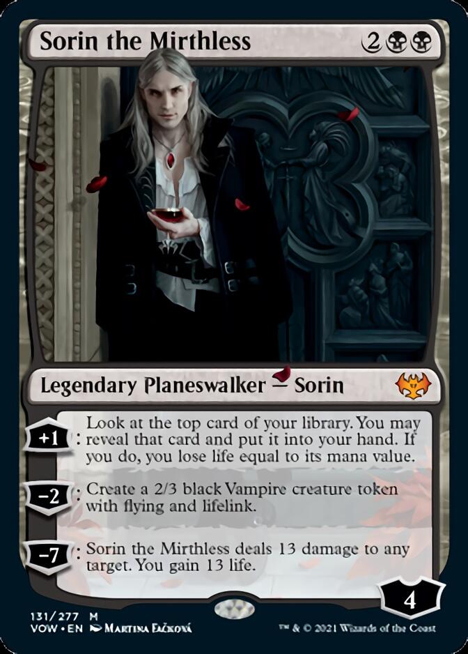 Sorin the Mirthless [Innistrad: Crimson Vow] | Exor Games New Glasgow