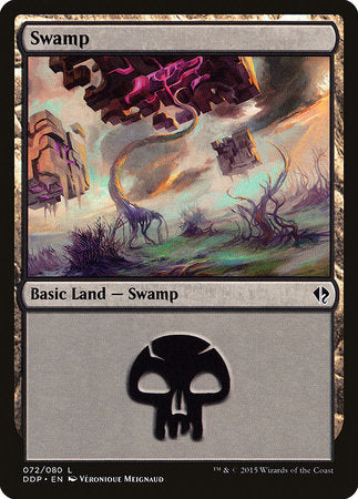 Swamp (72) [Duel Decks: Zendikar vs. Eldrazi] | Exor Games New Glasgow