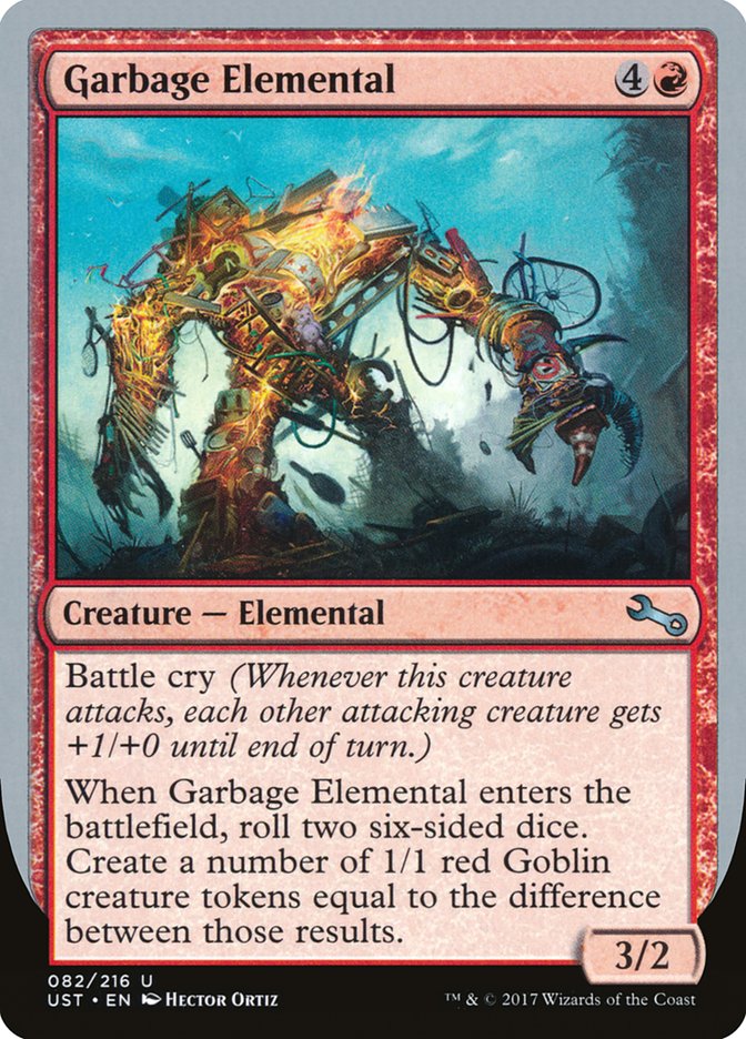 Garbage Elemental (3/2 Creature) [Unstable] | Exor Games New Glasgow
