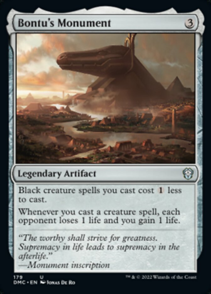 Bontu's Monument [Dominaria United Commander] | Exor Games New Glasgow