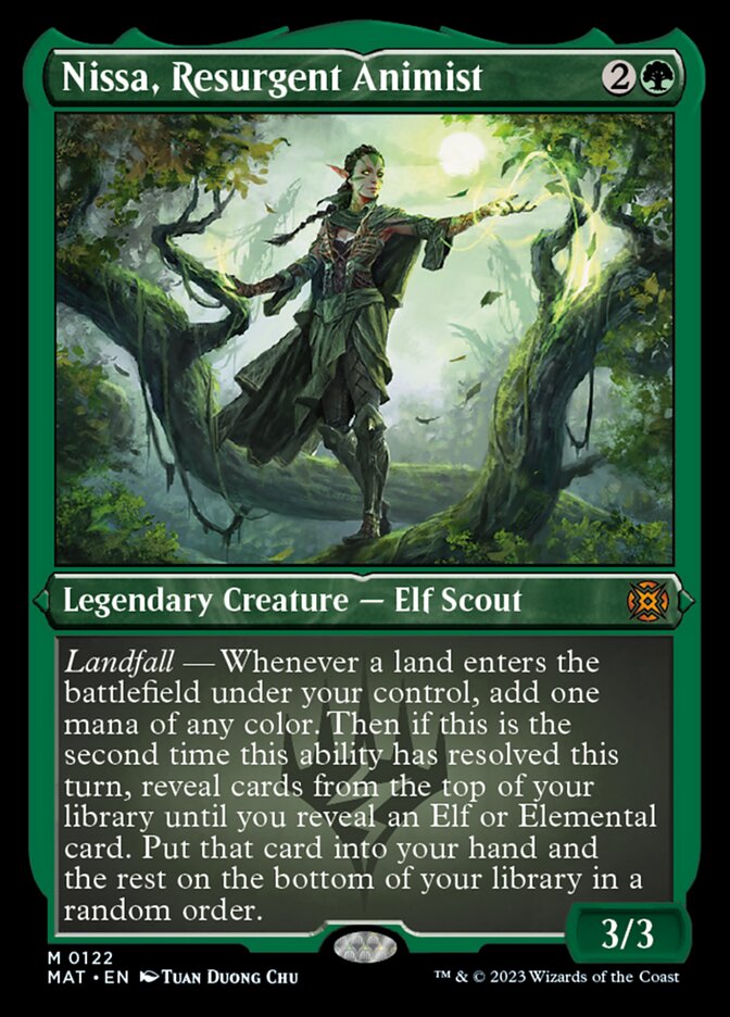 Nissa, Resurgent Animist (Foil Etched) [March of the Machine: The Aftermath] | Exor Games New Glasgow