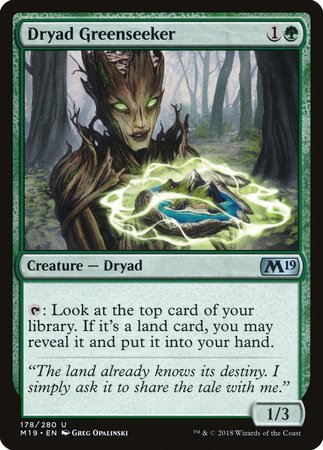 Dryad Greenseeker [Core Set 2019] | Exor Games New Glasgow