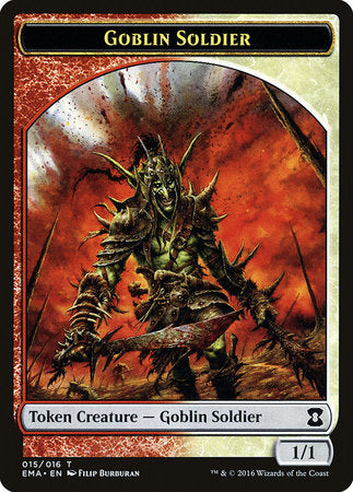 Goblin Soldier Token [Eternal Masters Tokens] | Exor Games New Glasgow