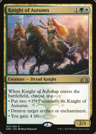 Knight of Autumn [Guilds of Ravnica] | Exor Games New Glasgow