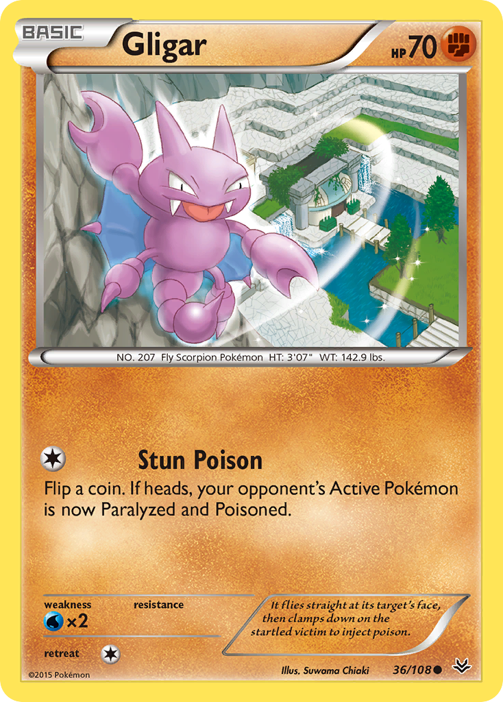 Gligar (36/108) [XY: Roaring Skies] | Exor Games New Glasgow