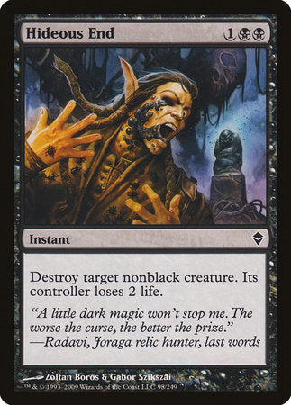 Hideous End [Zendikar] | Exor Games New Glasgow