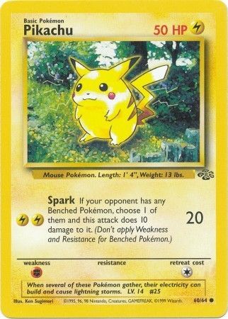 Pikachu (60/64) [Jungle Unlimited] | Exor Games New Glasgow