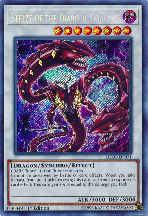 Beelze of the Diabolic Dragons [LCKC-EN071] Secret Rare | Exor Games New Glasgow