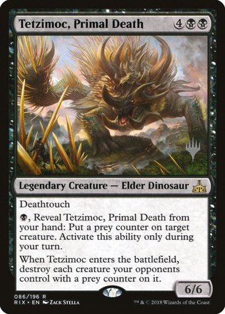 Tetzimoc, Primal Death [Rivals of Ixalan Promos] | Exor Games New Glasgow