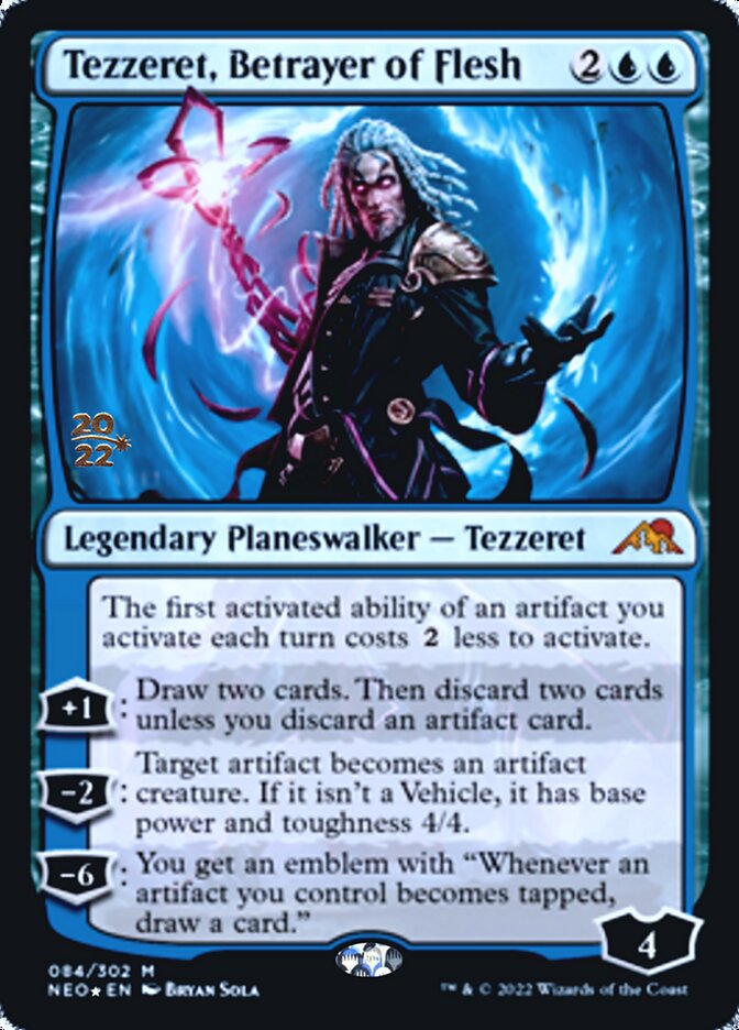 Tezzeret, Betrayer of Flesh [Kamigawa: Neon Dynasty Prerelease Promos] | Exor Games New Glasgow