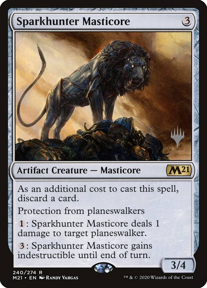 Sparkhunter Masticore (Promo Pack) [Core Set 2021 Promos] | Exor Games New Glasgow