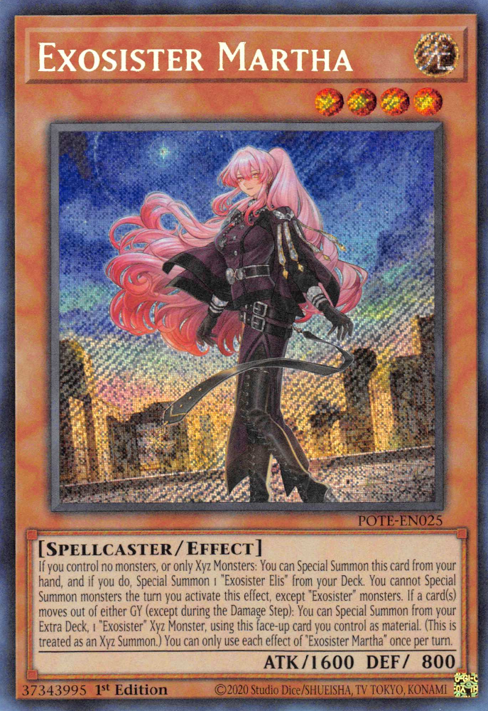 Exosister Martha [POTE-EN025] Secret Rare | Exor Games New Glasgow