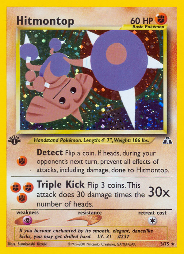 Hitmontop (3/75) [Neo Discovery 1st Edition] | Exor Games New Glasgow