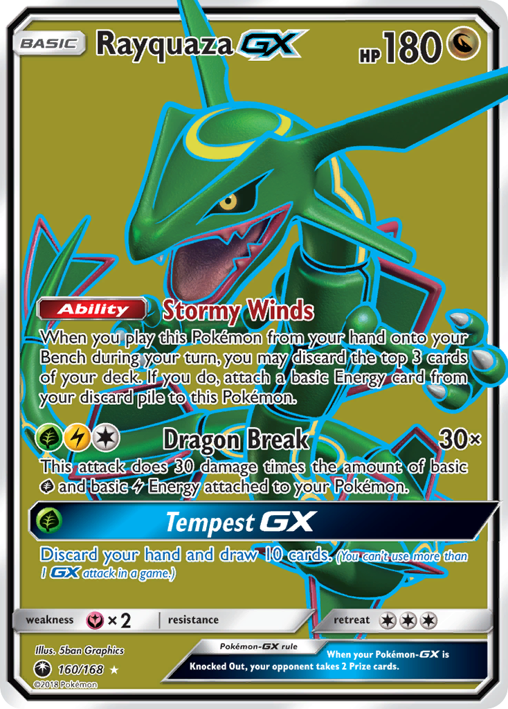 Rayquaza GX (160/168) [Sun & Moon: Celestial Storm] | Exor Games New Glasgow