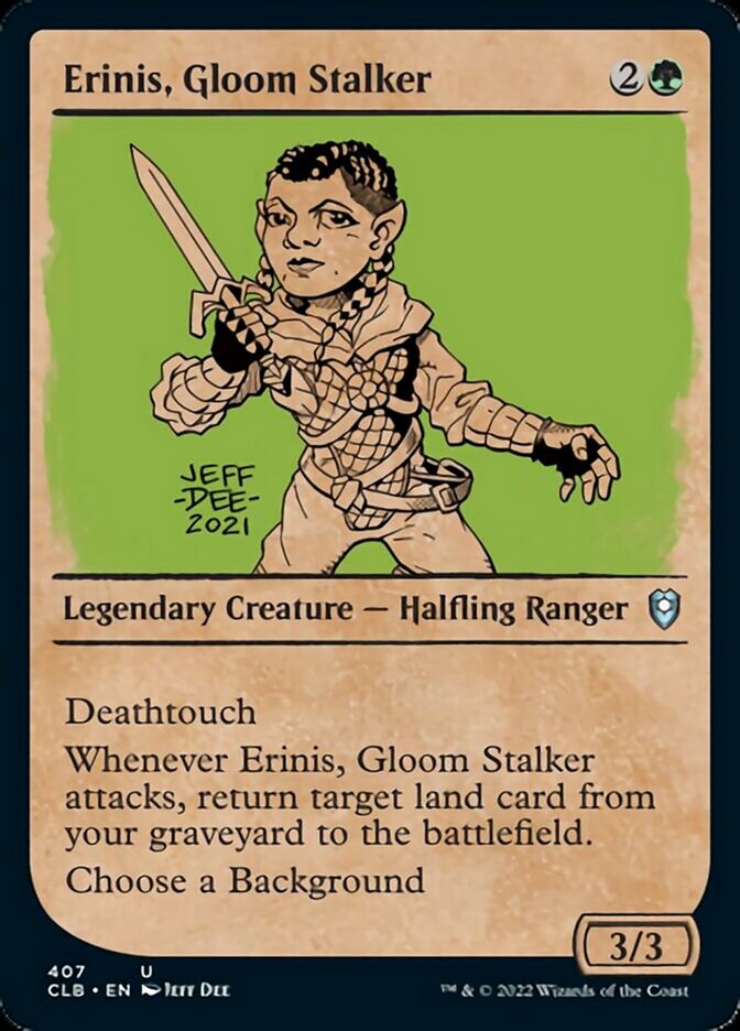 Erinis, Gloom Stalker (Showcase) [Commander Legends: Battle for Baldur's Gate] | Exor Games New Glasgow