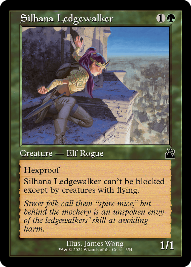 Silhana Ledgewalker (Retro Frame) [Ravnica Remastered] | Exor Games New Glasgow