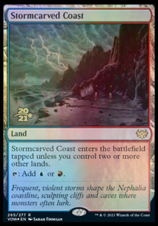 Stormcarved Coast [Innistrad: Crimson Vow Prerelease Promos] | Exor Games New Glasgow