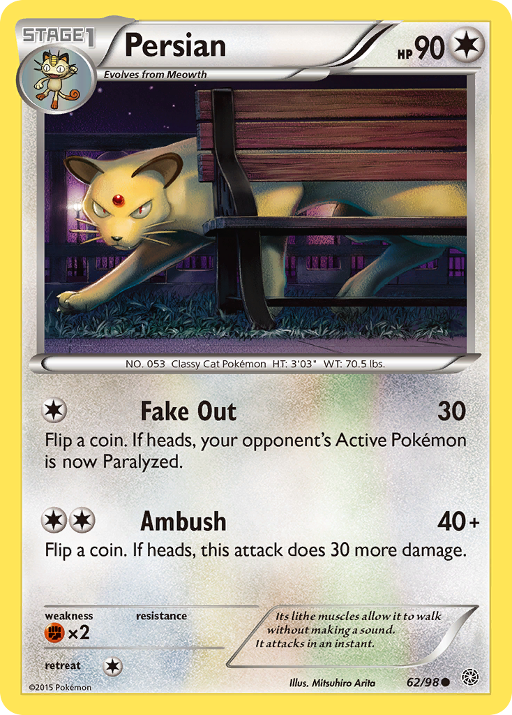 Persian (62/98) [XY: Ancient Origins] | Exor Games New Glasgow