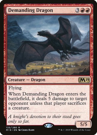 Demanding Dragon [Core Set 2019] | Exor Games New Glasgow