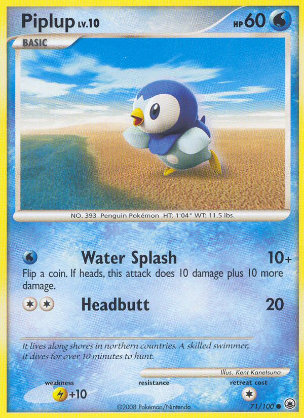 Piplup (71/100) [Diamond & Pearl: Majestic Dawn] | Exor Games New Glasgow