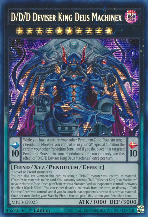 D/D/D Deviser King Deus Machinex [MP23-EN023] Prismatic Secret Rare | Exor Games New Glasgow