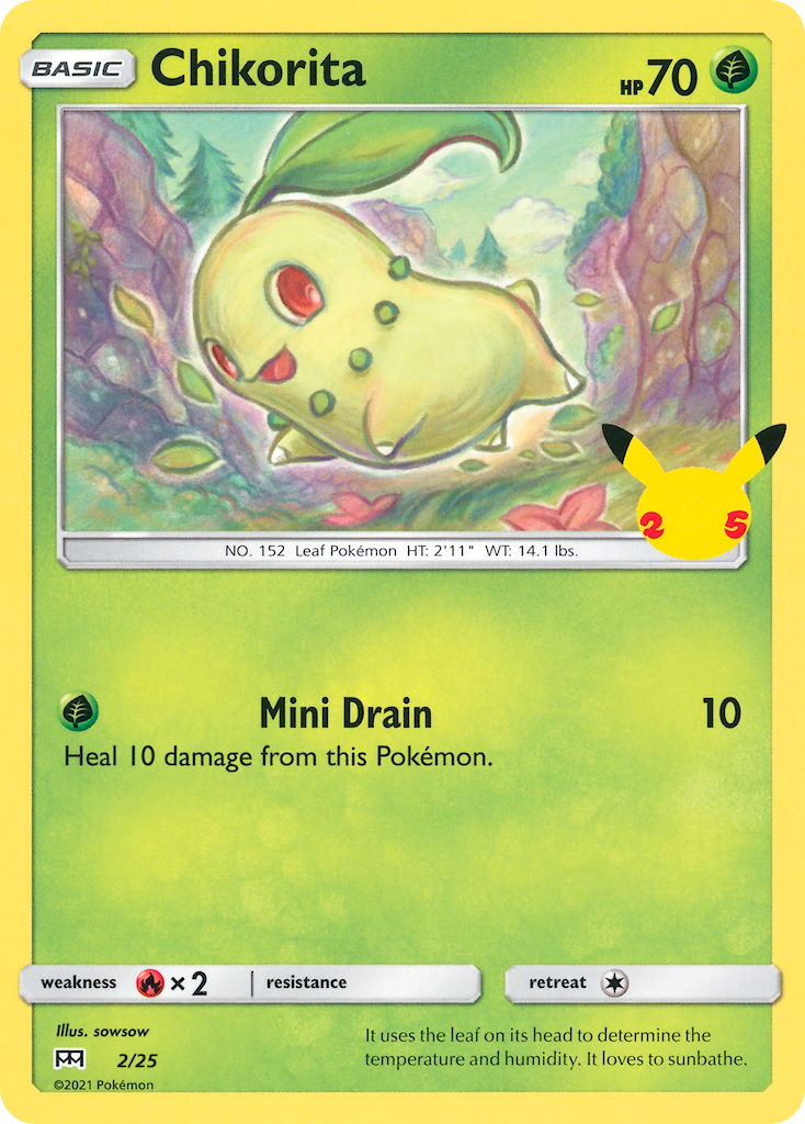 Chikorita (2/25) [McDonald's 25th Anniversary] | Exor Games New Glasgow