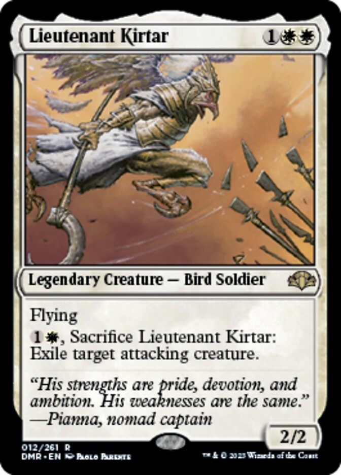 Lieutenant Kirtar [Dominaria Remastered] | Exor Games New Glasgow