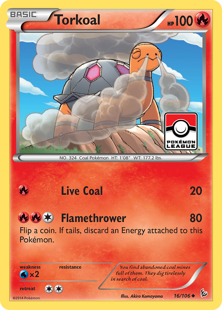 Torkoal (16/106) [XY: Flashfire] | Exor Games New Glasgow