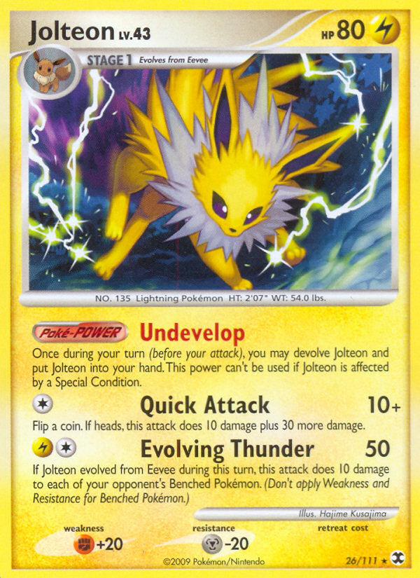 Jolteon (26/111) [Platinum: Rising Rivals] | Exor Games New Glasgow