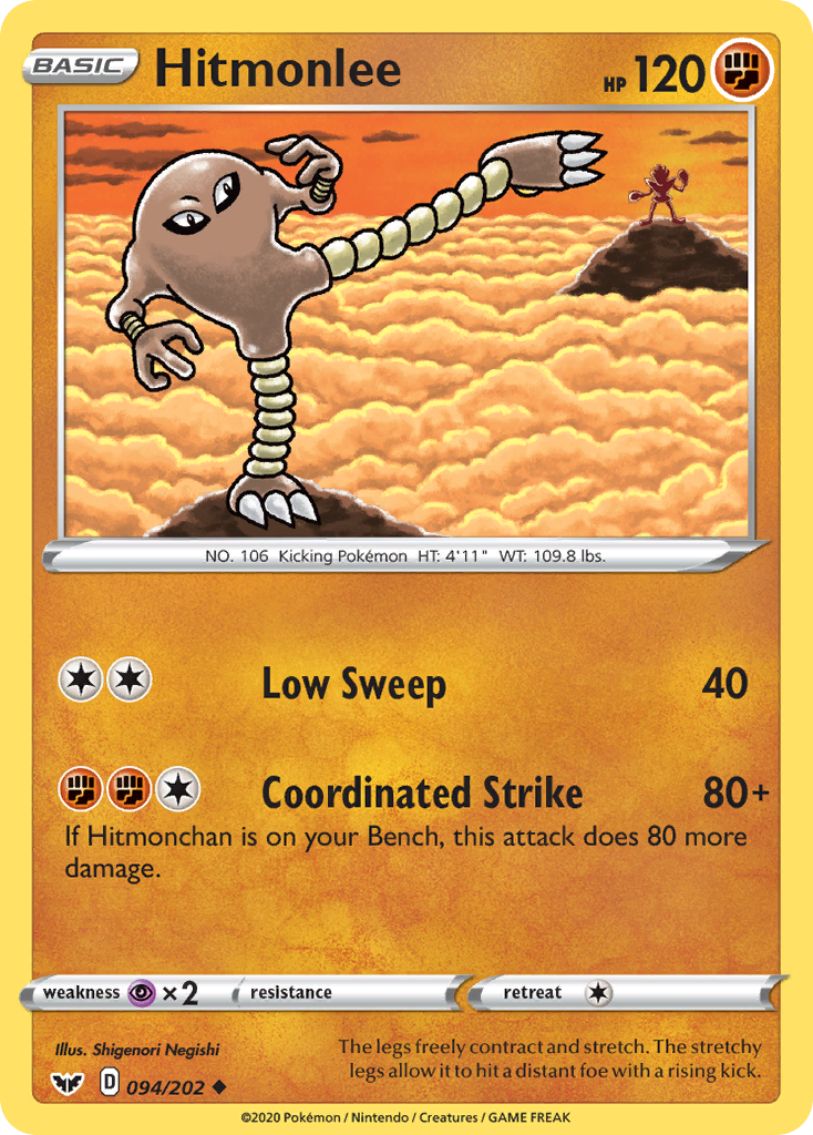 Hitmonlee (094/202) [Sword & Shield: Base Set] | Exor Games New Glasgow