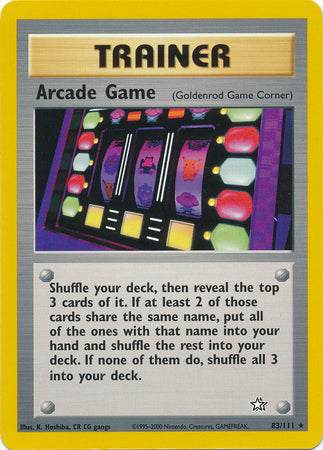 Arcade Game (83/111) [Neo Genesis Unlimited] | Exor Games New Glasgow