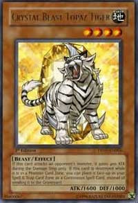 Crystal Beast Topaz Tiger [DP07-EN004] Rare | Exor Games New Glasgow