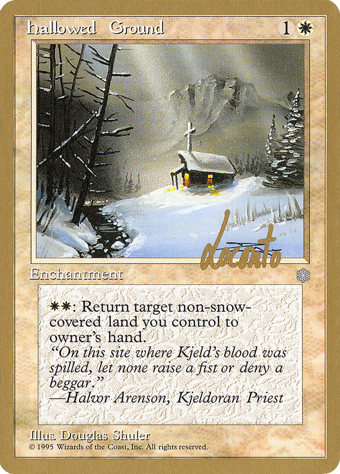 Hallowed Ground (Michael Loconto) [Pro Tour Collector Set] | Exor Games New Glasgow