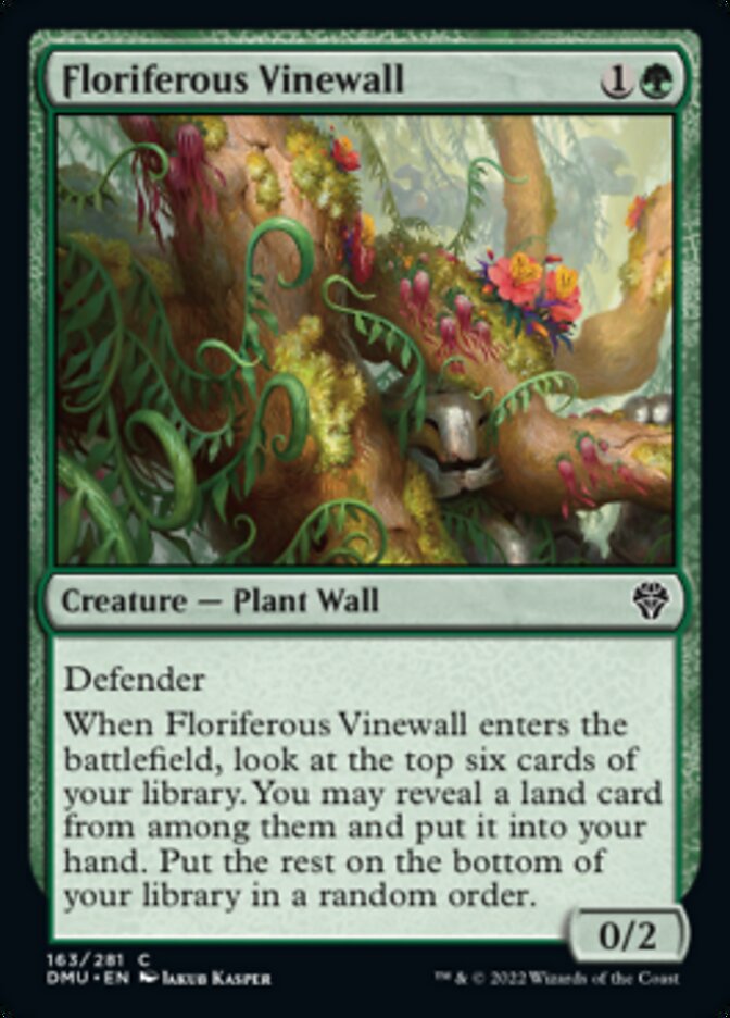 Floriferous Vinewall [Dominaria United] | Exor Games New Glasgow