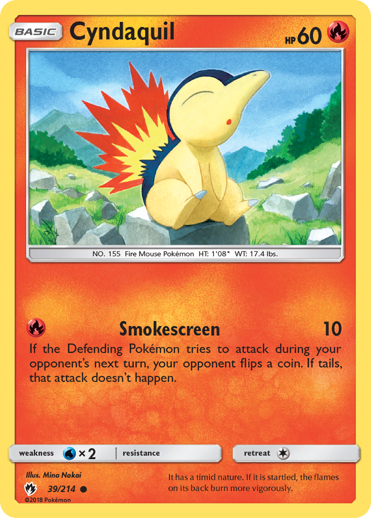 Cyndaquil (39/214) [Sun & Moon: Lost Thunder] | Exor Games New Glasgow