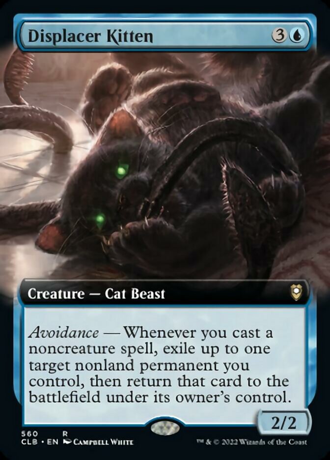 Displacer Kitten (Extended Art) [Commander Legends: Battle for Baldur's Gate] | Exor Games New Glasgow