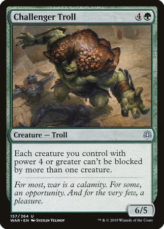 Challenger Troll [War of the Spark] | Exor Games New Glasgow