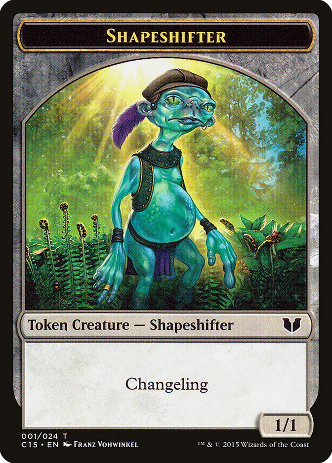 Shapeshifter // Shapeshifter Double-Sided Token [Commander 2015 Tokens] | Exor Games New Glasgow