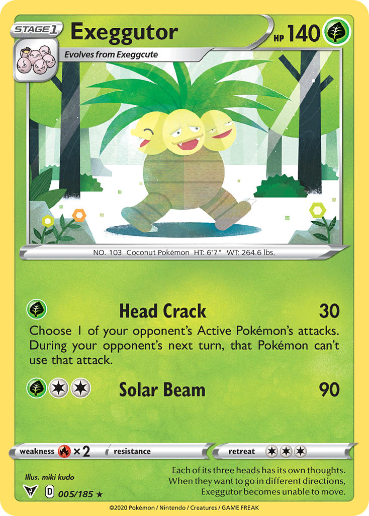 Exeggutor (005/185) [Sword & Shield: Vivid Voltage] | Exor Games New Glasgow