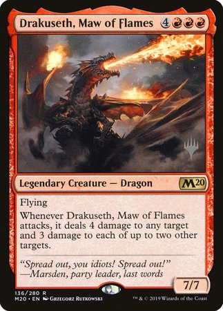 Drakuseth, Maw of Flames [Core Set 2020 Promos] | Exor Games New Glasgow