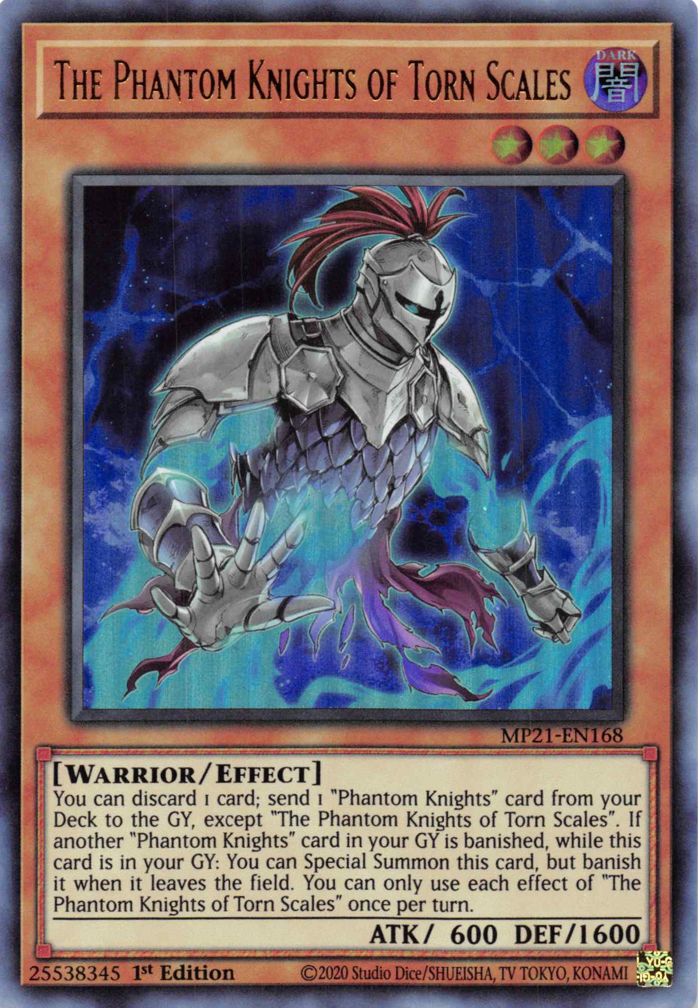The Phantom Knights of Torn Scales [MP21-EN168] Ultra Rare | Exor Games New Glasgow
