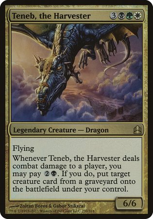 Teneb, the Harvester (Oversized) [Commander 2011 Oversized] | Exor Games New Glasgow