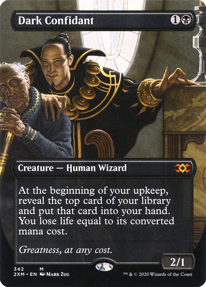 Dark Confidant (Borderless) [Double Masters] | Exor Games New Glasgow