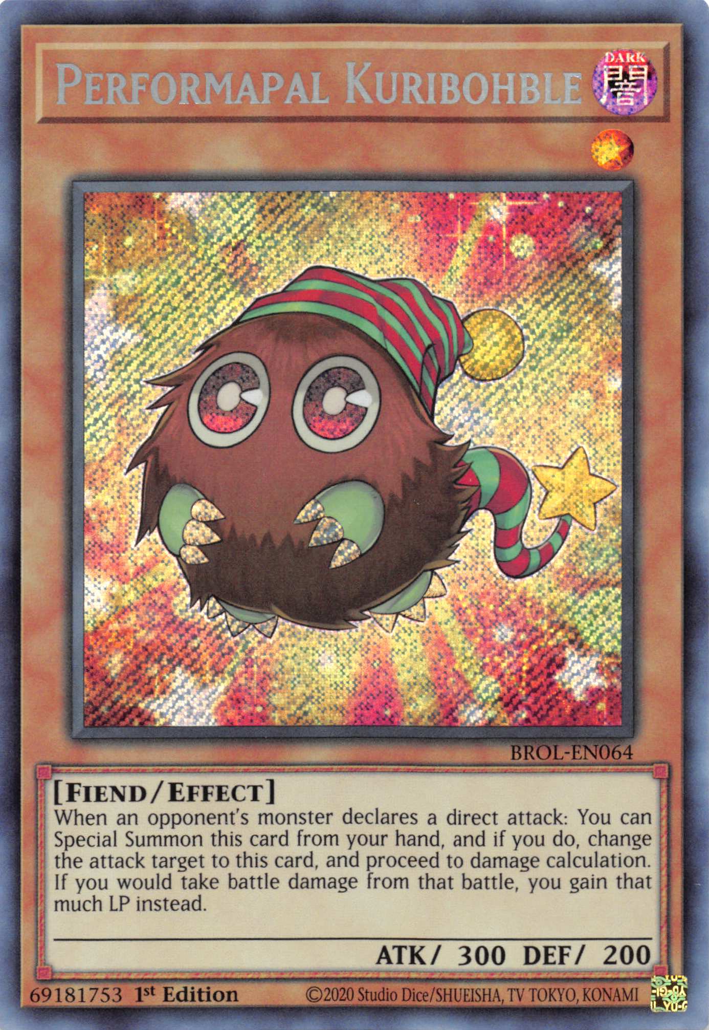 Performapal Kuribohble [BROL-EN064] Secret Rare | Exor Games New Glasgow