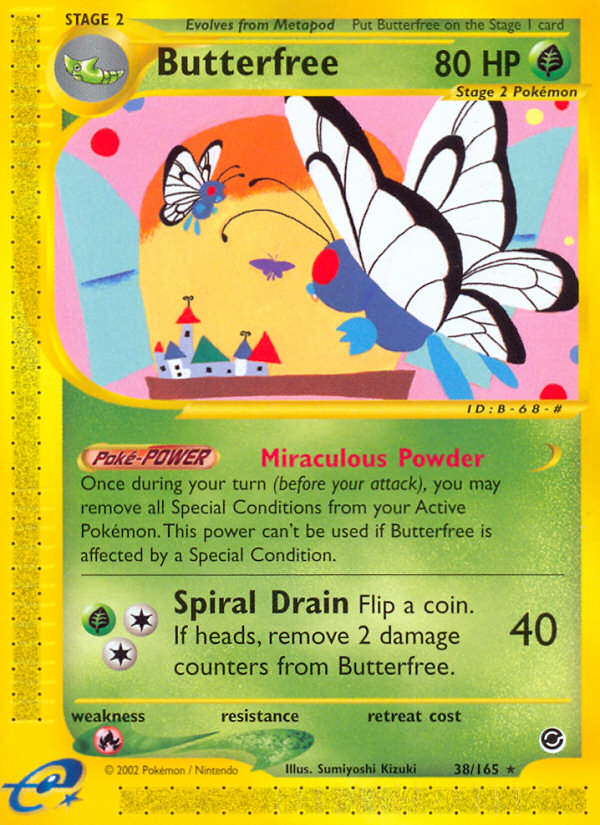 Butterfree (38/165) [Expedition: Base Set] | Exor Games New Glasgow