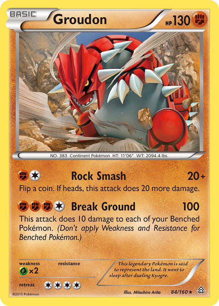 Groudon (84/160) [XY: Primal Clash] | Exor Games New Glasgow