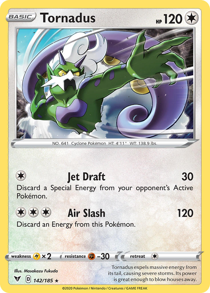 Tornadus (142/185) [Sword & Shield: Vivid Voltage] | Exor Games New Glasgow