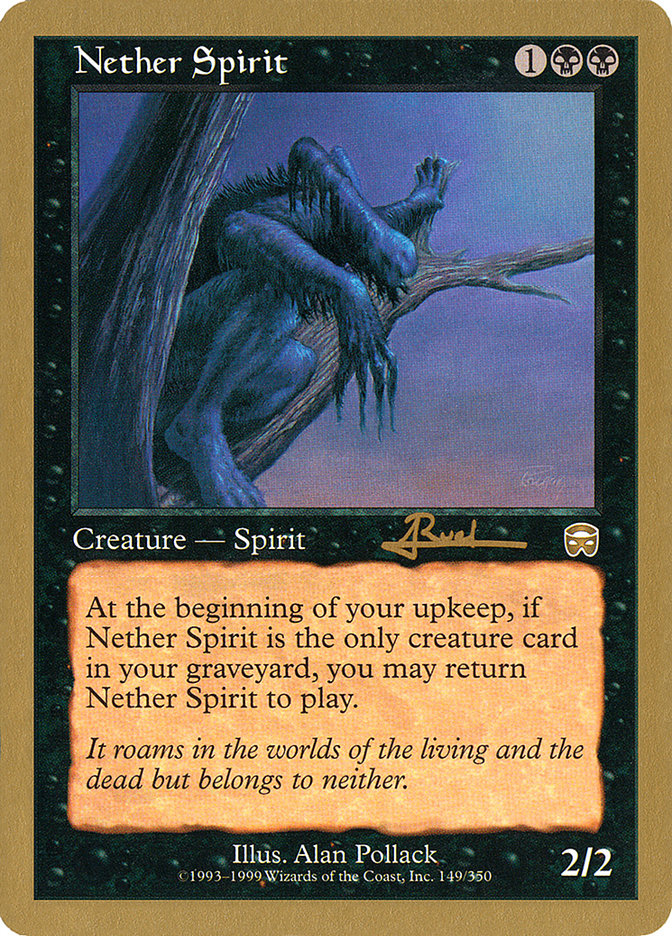 Nether Spirit (Antoine Ruel) [World Championship Decks 2001] | Exor Games New Glasgow